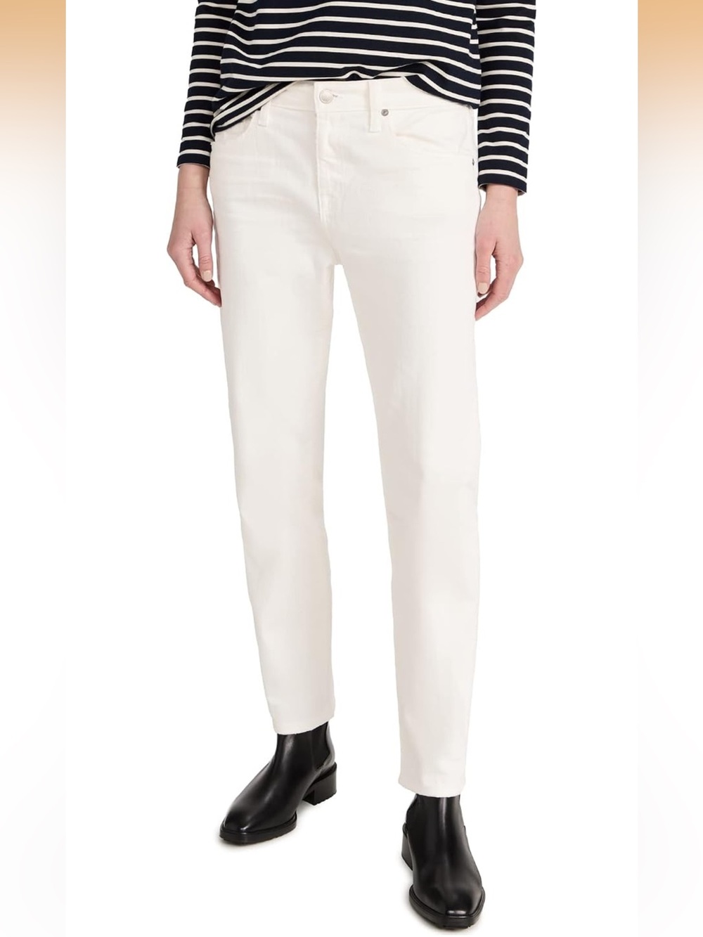 AG Adriano Goldschmied Women's Ex Boyfriend Slim Jeans slouchy white size 27 NWT
